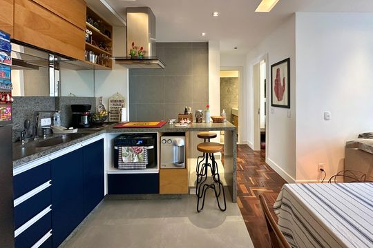 Cozinha de apartamento para alugar com 3 quartos, 70m² em Gávea, Rio de Janeiro