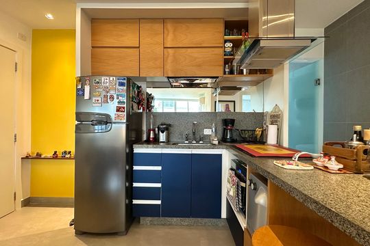 Cozinha de apartamento para alugar com 3 quartos, 70m² em Gávea, Rio de Janeiro