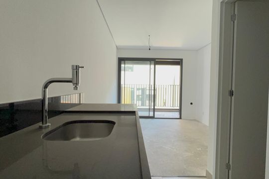 Cozinha de kitnet/studio à venda com 1 quarto, 32m² em Sumarezinho, São Paulo