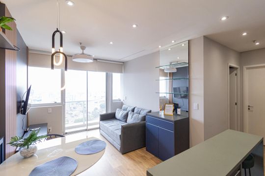Sala de apartamento para alugar com 2 quartos, 52m² em Centro, Osasco