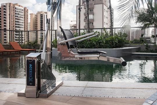 Área comum - Piscina (Acesso PCD) de apartamento para alugar com 1 quarto, 39m² em Vila da Saúde, São Paulo