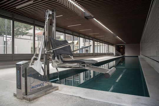 Área comum - Piscina coberta (Acesso PCD) de apartamento para alugar com 1 quarto, 39m² em Vila da Saúde, São Paulo