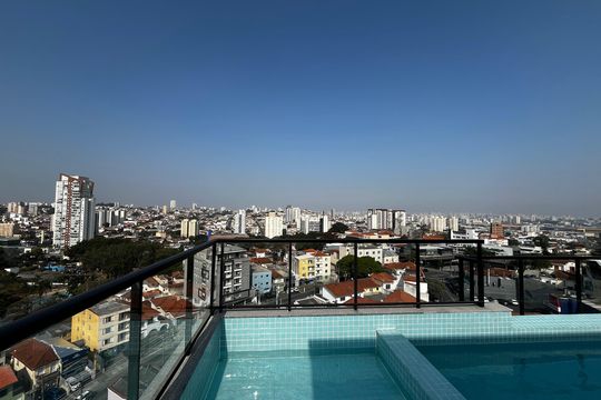 Área comum - Piscina de apartamento à venda com 1 quarto, 27m² em Jardim São Paulo, São Paulo