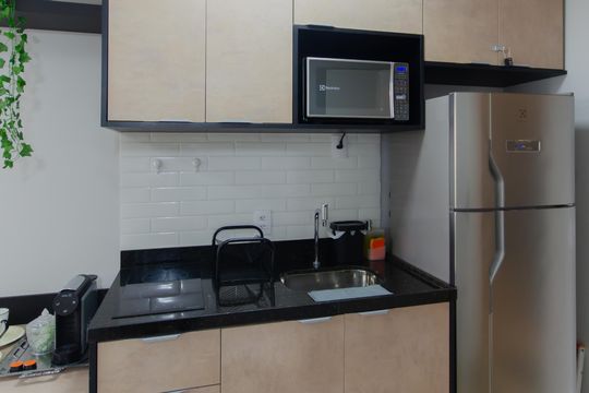 Cozinha de kitnet/studio à venda com 1 quarto, 26m² em Vila Mariana, São Paulo