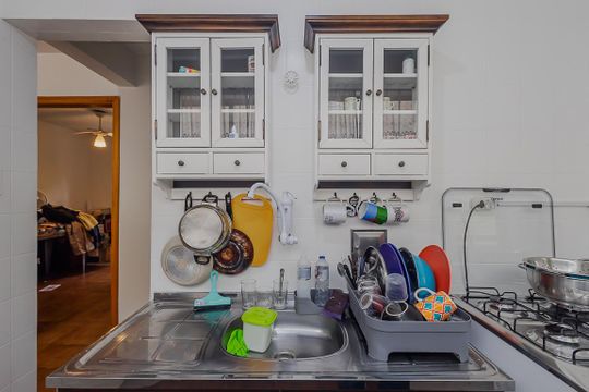 Cozinha de apartamento à venda com 3 quartos, 66m² em Alto de Pinheiros, São Paulo