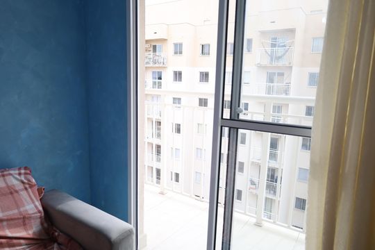 Varanda da Sala de apartamento à venda com 1 quarto, 28m² em Socorro, São Paulo