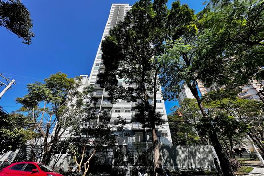 Fachada de apartamento à venda com 1 quarto, 26m² em Campo Belo, São Paulo