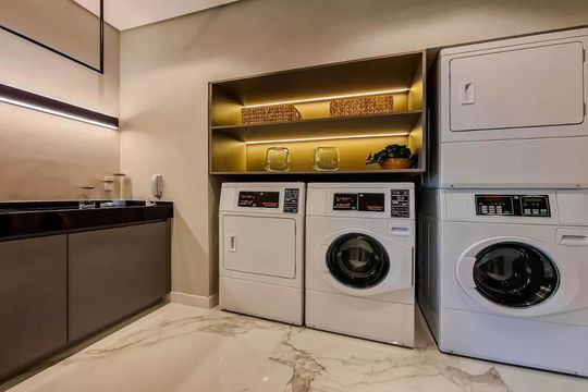 Área comum - Lavanderia de kitnet/studio para alugar com 1 quarto, 23m² em Vila Mariana, São Paulo