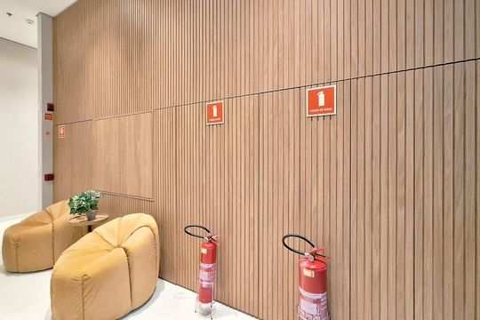 Hall de entrada de kitnet/studio para alugar com 1 quarto, 21m² em Pompeia, São Paulo