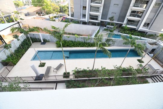Área comum - Piscina de apartamento à venda com 1 quarto, 55m² em Nova Campinas, Campinas