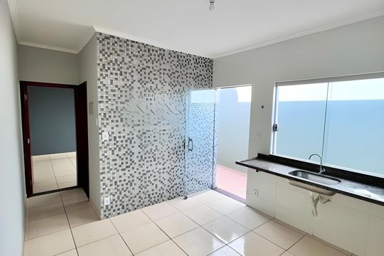 Cozinha de casa para alugar com 2 quartos, 55m² em Cinquentenario, Belo Horizonte