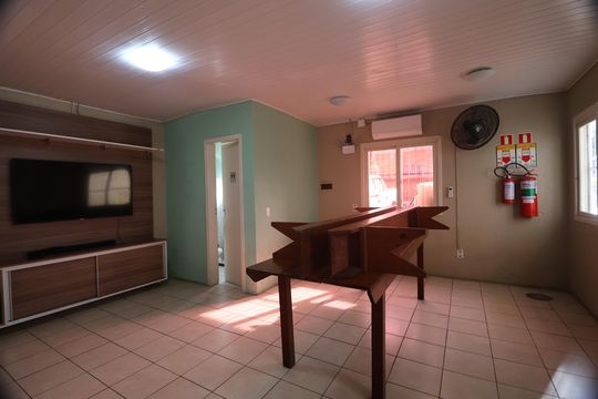 Área comum - Salão de festas de apartamento à venda com 2 quartos, 53m² em Nossa Senhora das Gracas, Canoas