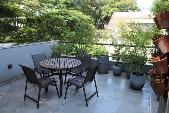 Terraço de casa de condomínio à venda com 4 quartos, 475m² em Santo Amaro, São Paulo