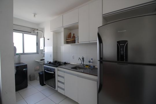 Cozinha de apartamento à venda com 2 quartos, 47m² em Pechincha, Rio de Janeiro