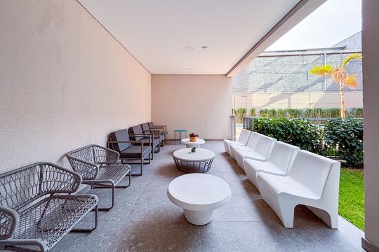 Área comum de kitnet/studio para alugar com 1 quarto, 25m² em Pinheiros, São Paulo