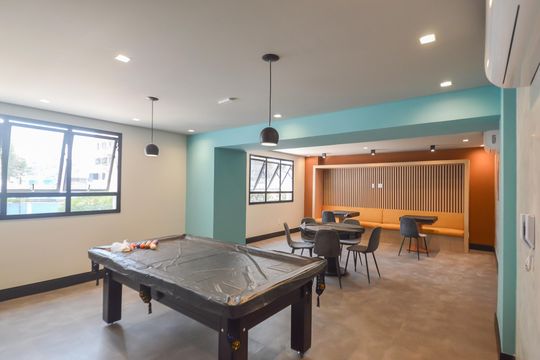 Área comum de apartamento à venda com 1 quarto, 48m² em Vila Campestre, São Bernardo do Campo