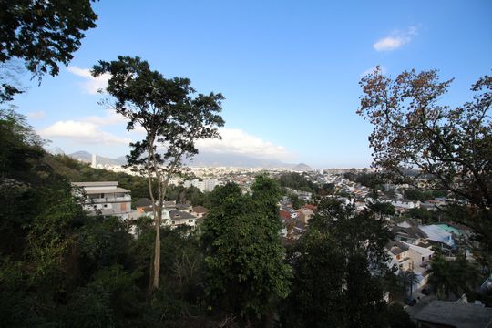 Área Externa - Vista de casa de condomínio à venda com 3 quartos, 150m² em Jacarepaguá, Rio de Janeiro