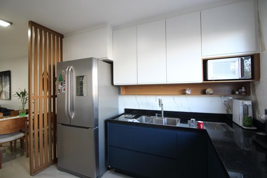 Cozinha de casa de condomínio à venda com 3 quartos, 150m² em Jacarepaguá, Rio de Janeiro