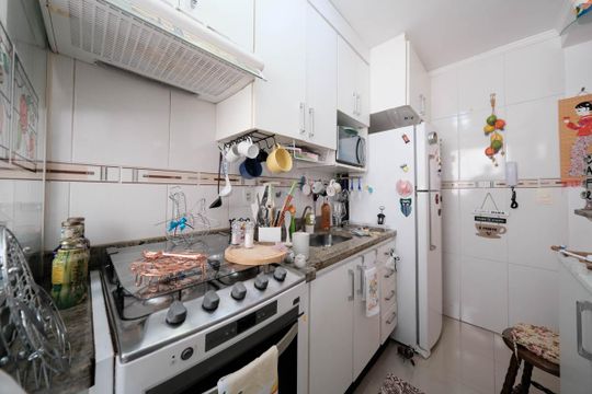 Cozinha de apartamento para alugar com 2 quartos, 48m² em Jardim Santa Teresinha, São Paulo