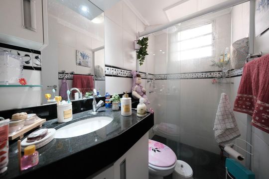 Banheiro de apartamento para alugar com 2 quartos, 48m² em Jardim Santa Teresinha, São Paulo