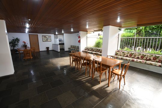 Área comum - Salão de festas de apartamento para alugar com 3 quartos, 97m² em Bosque, Campinas