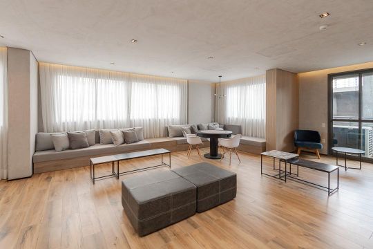 Área comum de kitnet/studio à venda com 1 quarto, 25m² em Jardim das Acacias, São Paulo