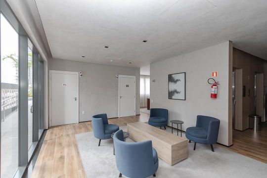 Área comum de kitnet/studio à venda com 1 quarto, 25m² em Jardim das Acacias, São Paulo