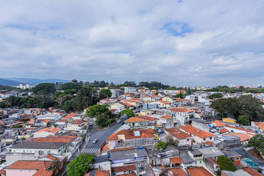 Vista Varanda sala de apartamento à venda com 3 quartos, 64m² em Parque Maria Domitila, São Paulo