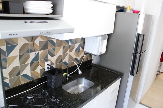 Cozinha de apartamento à venda com 2 quartos, 45m² em Brás, São Paulo