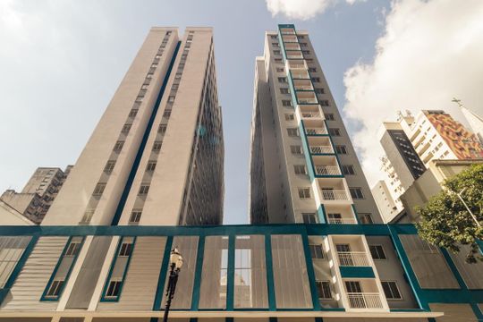 Fachada de apartamento à venda com 2 quartos, 33m² em República, São Paulo