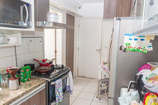 Cozinha de apartamento à venda com 5 quartos, 124m² em Jardim Consorcio, São Paulo