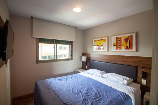 Quarto de apartamento para alugar com 1 quarto, 42m² em Brooklin, São Paulo