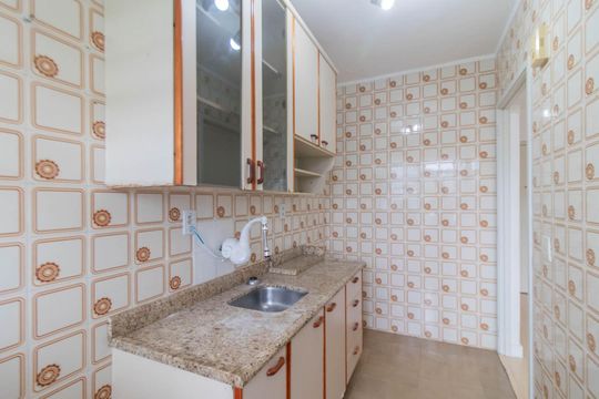 Cozinha e Área de Serviço de apartamento à venda com 1 quarto, 48m² em Tristeza, Porto Alegre