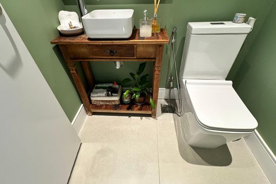 Lavabo de apartamento à venda com 4 quartos, 155m² em Recreio dos Bandeirantes, Rio de Janeiro