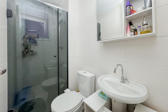 Banheiro Social de apartamento à venda com 2 quartos, 40m² em Cambuci, São Paulo