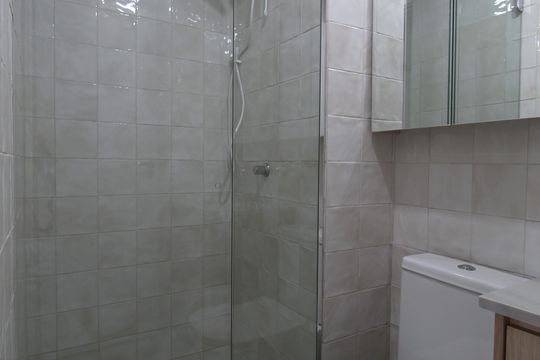 Banheiro da Suíte de apartamento para alugar com 1 quarto, 27m² em Vila Olímpia, São Paulo