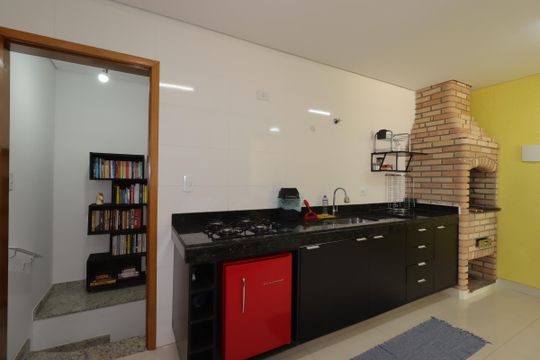 Área Gourmet de apartamento à venda com 3 quartos, 180m² em Campestre, Santo André