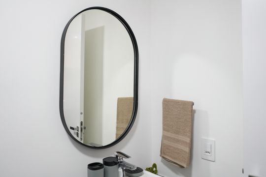 Banheiro Social de kitnet/studio à venda com 1 quarto, 25m² em Vila Regente Feijó, São Paulo