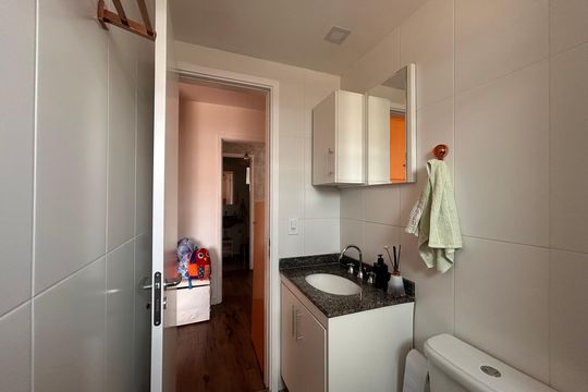 Banheiro da Suíte de apartamento à venda com 2 quartos, 72m² em Vila Pirituba, São Paulo