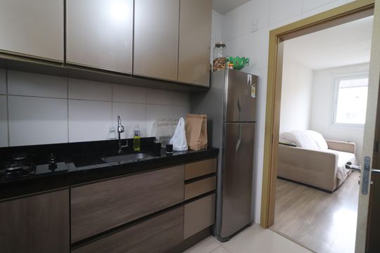Cozinha de apartamento à venda com 2 quartos, 63m² em Liberdade, Novo Hamburgo