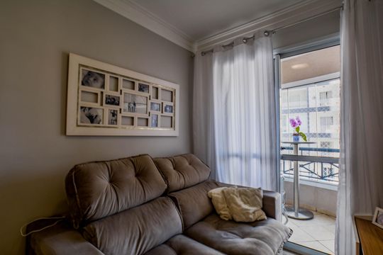 Sala de apartamento à venda com 2 quartos, 54m² em Vila Leopoldina, Santo André