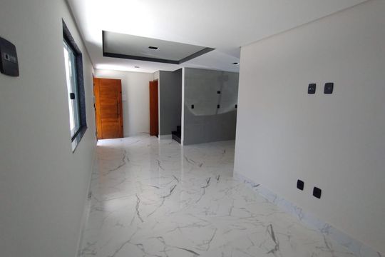 Sala/Cozinha de casa à venda com 2 quartos, 91m² em Parque das Nações, Santo André