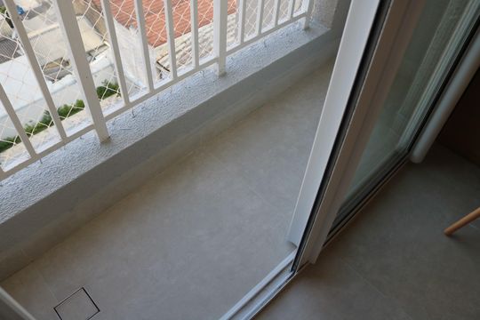 Varanda da Sala de apartamento para alugar com 1 quarto, 38m² em Barra Funda, São Paulo
