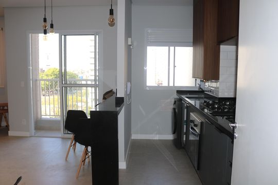 Sala de apartamento para alugar com 1 quarto, 38m² em Barra Funda, São Paulo