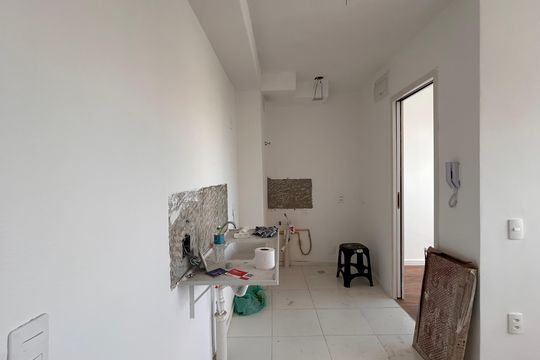 Cozinha de apartamento para alugar com 2 quartos, 33m² em Jardim Pereira Leite, São Paulo