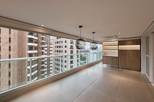 Varanda de apartamento para alugar com 3 quartos, 164m² em Brooklin, São Paulo