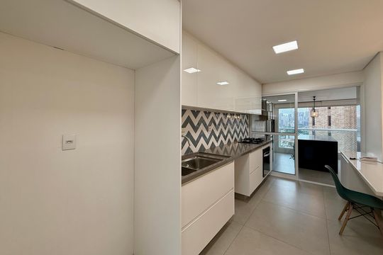 Cozinha de apartamento para alugar com 3 quartos, 164m² em Brooklin, São Paulo