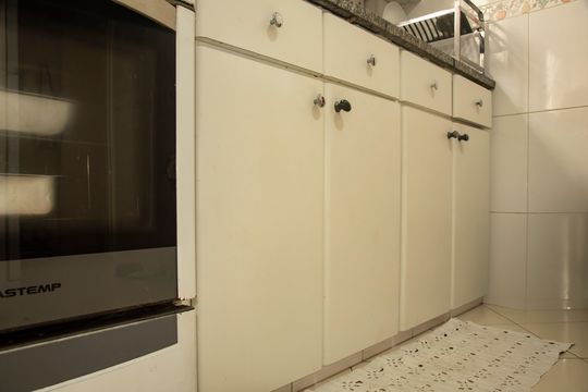 Cozinha de apartamento à venda com 2 quartos, 58m² em Mirandópolis, São Paulo