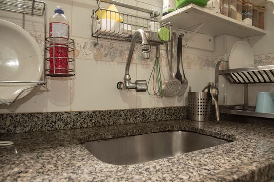 Cozinha de apartamento à venda com 2 quartos, 58m² em Mirandópolis, São Paulo