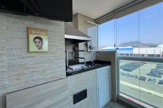 Varanda de apartamento à venda com 3 quartos, 80m² em Recreio dos Bandeirantes, Rio de Janeiro